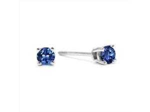 SuperJeweler 14K 0.25 Ct. Blue Diamond Stud Earrings - White Gold SuperJeweler 14K 0.25 Ct. Blue Diamond Stud Earrings - White Gold