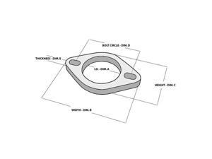 VIBRANT 1473S Exhaust Pipe Flange - 3 In. VIBRANT 1473S Exhaust Pipe Flange - 3 In.