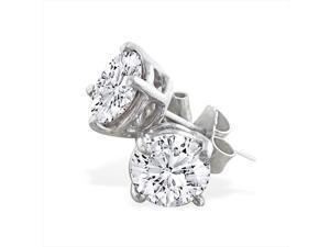 SuperJeweler 1 Ct. Platinum Diamond Stud Earrings SuperJeweler 1 Ct. Platinum Diamond Stud Earrings