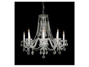 Crystorama Lighting 1138-PB-CL-SAQ Traditional Crystal Collection Chandelier - Polished Brass Crystorama Lighting 1138-PB-CL-SAQ Traditional Crystal Collection Chandelier - Polished Brass
