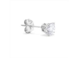 SuperJeweler 14K 0.67 Ct. Classic Single Diamond Stud Earring - White Gold SuperJeweler 14K 0.67 Ct. Classic Single Diamond Stud Earring - White Gold