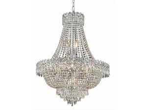 Elegant Lighting 1900D24C-EC 24 D x 30 in. Century Collection Hanging Fixture - Elegant Cut, Chrome Elegant Lighting 1900D24C-EC 24 D x 30 in. Century Collection Hanging Fixture - Elegant Cut, Chrome