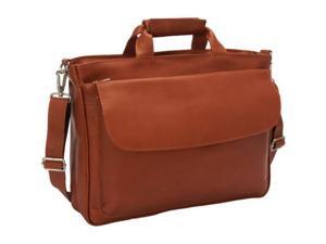 Piel Leather 2995 Top - Zip Laptop Brief Tote - Saddle Piel Leather 2995 Top - Zip Laptop Brief Tote - Saddle