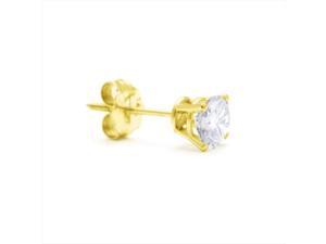SuperJeweler 14K 0.67 Ct. Classic Single Diamond Stud Earring - Yellow Gold SuperJeweler 14K 0.67 Ct. Classic Single Diamond Stud Earring - Yellow Gold