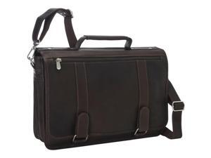 Piel Leather 3004 - BLK Double Loop Expandable Laptop Briefcase - Black Piel Leather 3004 - BLK Double Loop Expandable Laptop Briefcase - Black