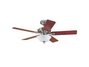 Hunter Fan 53058-22460 Ceiling Fan Nickel With Light - 52 In. Hunter Fan 53058-22460 Ceiling Fan Nickel With Light - 52 In.