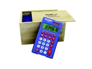 Victor 8-Digit Calculator Set With Biodegradable Wood Storage Box, Set - 10 Victor 8-Digit Calculator Set With Biodegradable Wood Storage Box, Set - 10