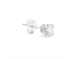 SuperJeweler 14K 0.5 Ct. Classic Single Diamond Stud Earring - White Gold SuperJeweler 14K 0.5 Ct. Classic Single Diamond Stud Earring - White Gold