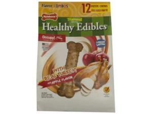 Nylabone Corp-Bones 491535 Healthy Edibles Combo Turkey & Apple, Petite Nylabone Corp-Bones 491535 Healthy Edibles Combo Turkey & Apple, Petite