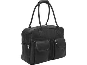 Piel Leather 3016 - BLK Multi - Pocket Satchel - Black Piel Leather 3016 - BLK Multi - Pocket Satchel - Black