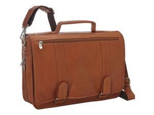 Piel Leather 3004 Double Loop Expandable Laptop Briefcase - Saddle Piel Leather 3004 Double Loop Expandable Laptop Briefcase - Saddle