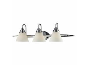Efficient Lighting EL-258-03-313 Interior Vanity Fixture, White Glass Efficient Lighting EL-258-03-313 Interior Vanity Fixture, White Glass