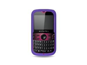 DreamWireless SCALCOT800PP-PR Alcatel Ot800 Skin Case, Purple DreamWireless SCALCOT800PP-PR Alcatel Ot800 Skin Case, Purple