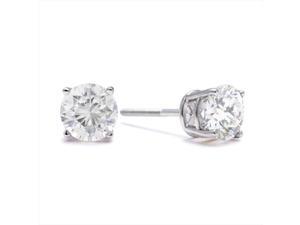 SuperJeweler 14K 1.25 Ct. Diamond Stud Earrings - White Gold SuperJeweler 14K 1.25 Ct. Diamond Stud Earrings - White Gold