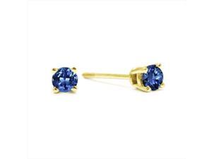 SuperJeweler 14K 0.25 Ct. Blue Diamond Stud Earrings - Yellow Gold SuperJeweler 14K 0.25 Ct. Blue Diamond Stud Earrings - Yellow Gold
