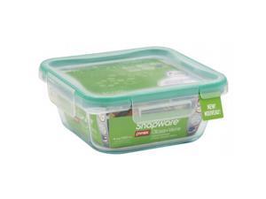 World Kitchen 1109304 4 Cup Glass Square With Plastic Lid Pack Of 4 World Kitchen 1109304 4 Cup Glass Square With Plastic Lid Pack Of 4
