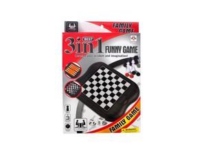 Bulk Buys OB988-12 3-In-1 Classic Game Set Bulk Buys OB988-12 3-In-1 Classic Game Set