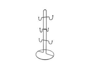 Bulk Buys OC671-48 6-Hook Iron Mug Stand Bulk Buys OC671-48 6-Hook Iron Mug Stand