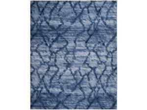 Safavieh RET2144-6570-8 8 x 10 ft. Large Rectangle Contemporary Retro Blue & Dark Blue Shag Rug Safavieh RET2144-6570-8 8 x 10 ft. Large Rectangle Contemporary Retro Blue & Dark Blue Shag Rug