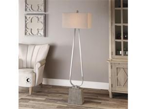 Uttermost 28724 Carugo Polished Nickel Floor Lamp Uttermost 28724 Carugo Polished Nickel Floor Lamp