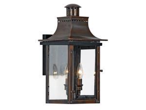 Quoizel Chalmers Traditional Aged Copper Medium Wall Lantern Quoizel Chalmers Traditional Aged Copper Medium Wall Lantern
