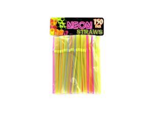 Bulk Buys HR012-100 Neon Party Bending Straws Bulk Buys HR012-100 Neon Party Bending Straws