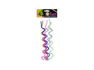 Bulk Buys HC205-96 Fun Swirl 10 Novelty Straws Set Bulk Buys HC205-96 Fun Swirl 10 Novelty Straws Set