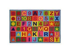 La Rug FT-150 39 in. x 58 in. Fun Time Alphanumeric Fun Kids Rug - Multi Colored La Rug FT-150 39 in. x 58 in. Fun Time Alphanumeric Fun Kids Rug - Multi Colored