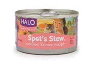 Halo Purely For Pets 51535 Halo Cat Salmon Spots Stew- 12x3 OZ Halo Purely For Pets 51535 Halo Cat Salmon Spots Stew- 12x3 OZ