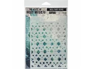 Stampers Anonymous BWS-6 Brett Weldele Stencil Collection 6.5 x 4.5 in. - Skull Party Stampers Anonymous BWS-6 Brett Weldele Stencil Collection 6.5 x 4.5 in. - Skull Party