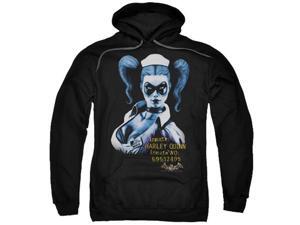 Trevco Batman Aa-Arkham Harley Quinn - Adult Pull-Over Hoodie - Black, Extra Large Trevco Batman Aa-Arkham Harley Quinn - Adult Pull-Over Hoodie - Black, Extra Large