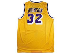 TRISTAR Magic Johnson Autographed Los Angeles Lakers Gold Adidas Jersey TRISTAR Magic Johnson Autographed Los Angeles Lakers Gold Adidas Jersey