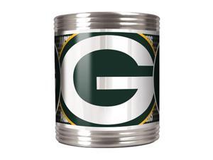 Great American Products 73516 Green Bay Packers Stainless Steel Can Holder with Metallic Graphics Great American Products 73516 Green Bay Packers Stainless Steel Can Holder with Metallic Graphics