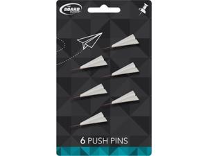 Mattel Sales Corp CNN90 Board Dudes Paper Air Plane Push Pins - White Mattel Sales Corp CNN90 Board Dudes Paper Air Plane Push Pins - White