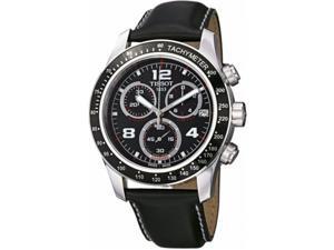 T0394171605702 Tissot V8 Leather Chronograph Mens Watch - Black Dial T0394171605702 Tissot V8 Leather Chronograph Mens Watch - Black Dial