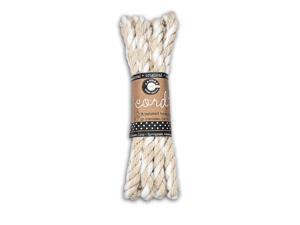 Canvas Corp CRD2007 5 ft. Twisted Hemp Rope Hank, Natural And White, Pack of 3 Canvas Corp CRD2007 5 ft. Twisted Hemp Rope Hank, Natural And White, Pack of 3