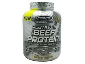 Muscletech 800539 Essential Series 100 Percent Platinum Beef Protein Vanilla Caramel Muscletech 800539 Essential Series 100 Percent Platinum Beef Protein Vanilla Caramel