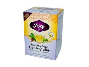 Yogi 672154 Yogi Tea Get Regular - Soothing Mint - Caffeine Free - 16 Tea Bags Yogi 672154 Yogi Tea Get Regular - Soothing Mint - Caffeine Free - 16 Tea Bags