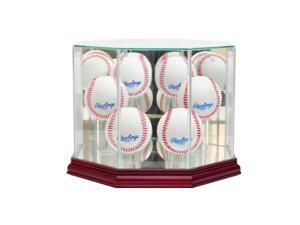 Perfect Cases 6BSB-C Octagon 6 Baseball Display Case, Cherry Perfect Cases 6BSB-C Octagon 6 Baseball Display Case, Cherry