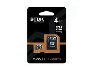 TDK MicroSDHC Memory Card 4GB 78536 Class 4 With SD Adapter TDK MicroSDHC Memory Card 4GB 78536 Class 4 With SD Adapter