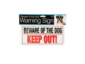 Bulk Buys DI266-96 Dog Warning Sign Bulk Buys DI266-96 Dog Warning Sign