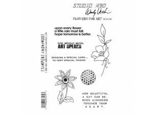 Stampers Anonymous SCS136 Studio 490 Cling Stamps 7 x 8.5 in. - Flowers For Art Stampers Anonymous SCS136 Studio 490 Cling Stamps 7 x 8.5 in. - Flowers For Art