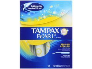 Tampax Pearl Regular Absorbency - Unscented, 18 Count Tampax Pearl Regular Absorbency - Unscented, 18 Count
