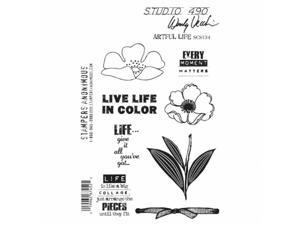 Stampers Anonymous SCS134 Studio 490 Cling Stamps 6.5 x 8.75 in. - Artful Life Stampers Anonymous SCS134 Studio 490 Cling Stamps 6.5 x 8.75 in. - Artful Life