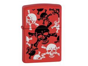 Fox Outdoor 86-24471 Skulls Zippo Lighter - Red Matte Fox Outdoor 86-24471 Skulls Zippo Lighter - Red Matte