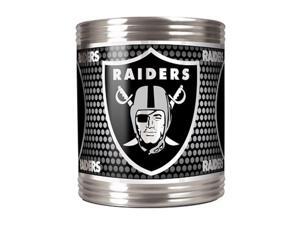 Great American Products 73504 Oakland Raiders Stainless Steel Can Holder with Metallic Graphics Great American Products 73504 Oakland Raiders Stainless Steel Can Holder with Metallic Graphics