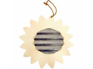 Darice 91-0044F Unfinished Wood Shape With Corrugated Metal - Sunflower Darice 91-0044F Unfinished Wood Shape With Corrugated Metal - Sunflower