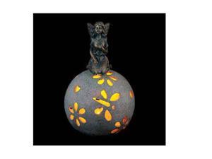 Exhart 10824 11 in. Solar Dragonfly Orb With Bronze Fairy Exhart 10824 11 in. Solar Dragonfly Orb With Bronze Fairy