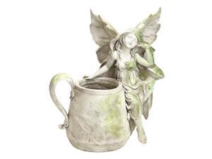 Exhart 30066 13 in. Sitting On Mushroom Fairy Statue Exhart 30066 13 in. Sitting On Mushroom Fairy Statue