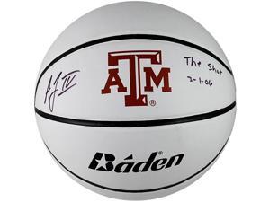TRISTAR Acie Law Autographed Texas A&M Logo Full Size Basketball Inscribed ''The Shot 3/10/06'' TRISTAR Acie Law Autographed Texas A&M Logo Full Size Basketball Inscribed ''The Shot 3/10/06''
